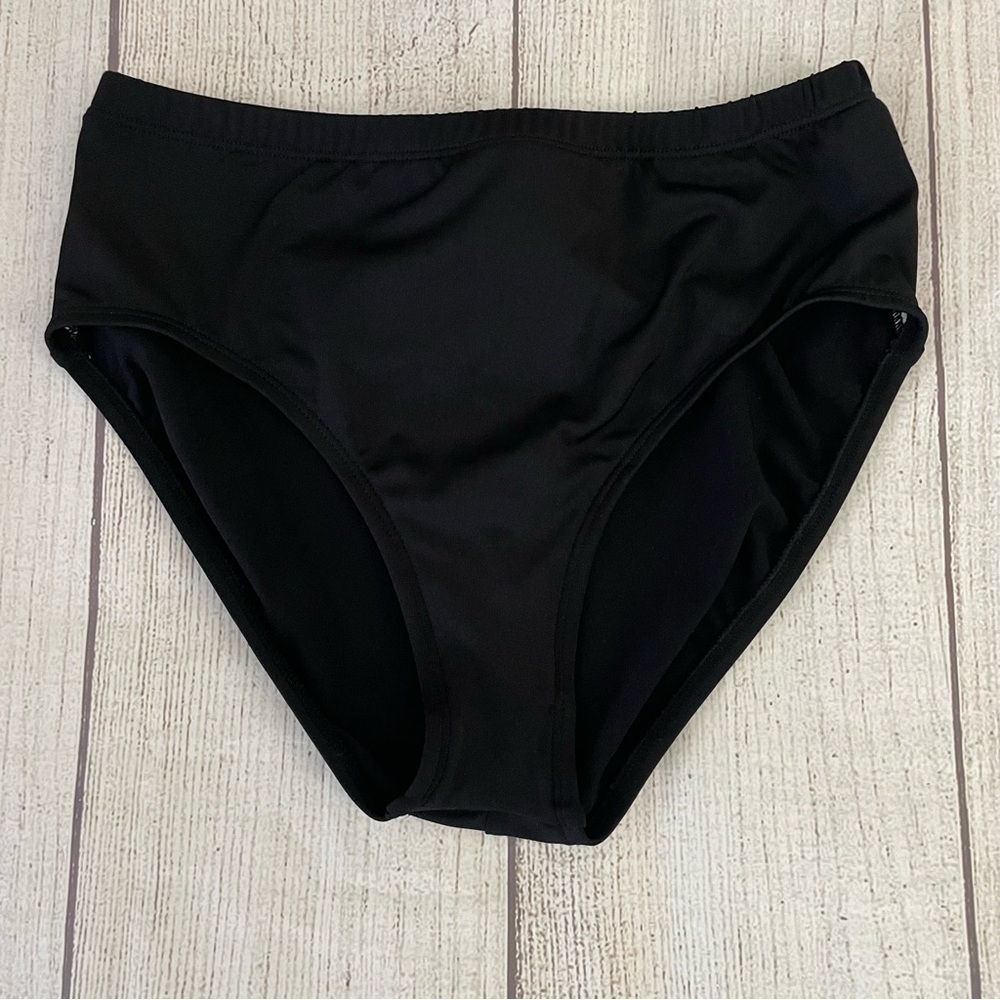 Maxine of Hollywood Classic Black Bikini Bottoms Size 8
